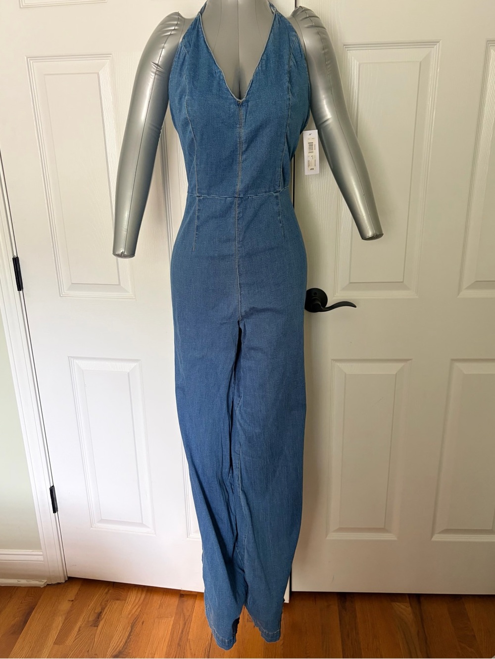 Premier Blue Denim Sleeveless Jumpsuit Overalls